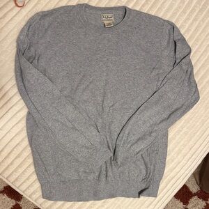 L.L. Bean Men's Heather Gray Crewneck Sweater